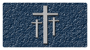 539 DSC700 517 BL SL  3 Crosses Blue Silver